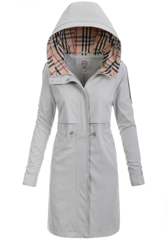 Damska Kurtka Parka Wiosenna Idalia Szara