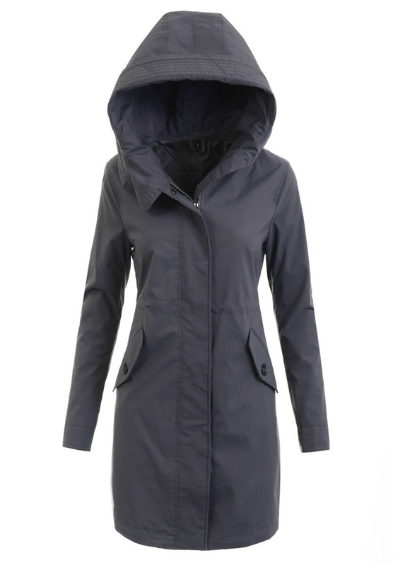 Damska Kurtka Parka Wiosenna Asteria Szara