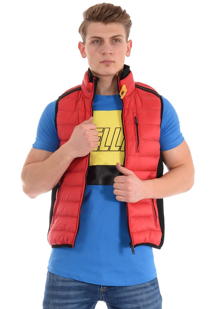 Męska Kamizelka Bezrękawnik Czerwony