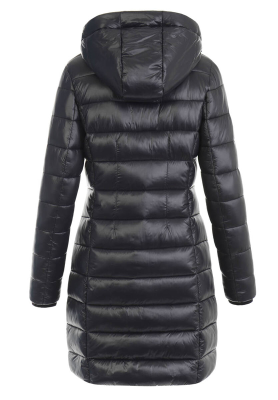 Damska Kurtka Ortalionowa Długa Laura Czarna