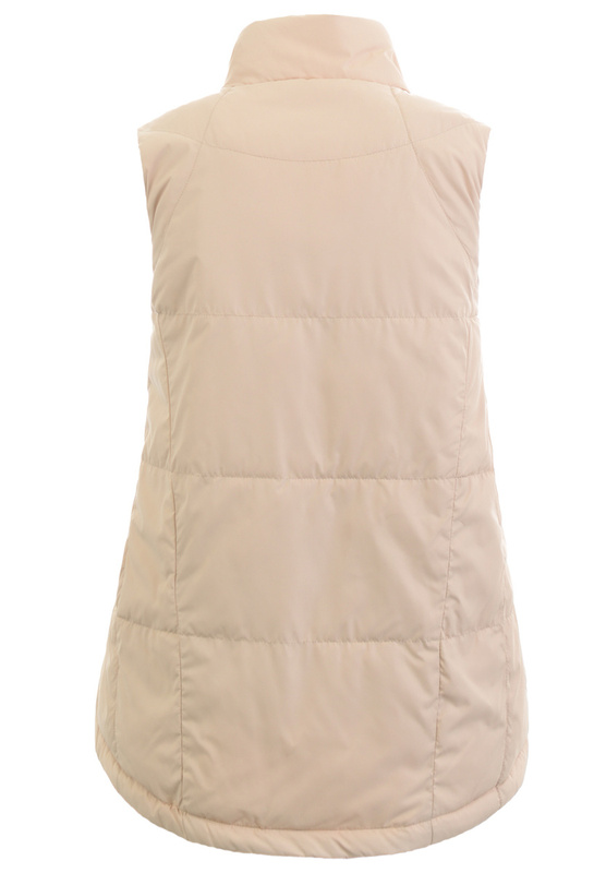 Damska Kamizelka Bezrękawnik Bianka Jasno Beżowy