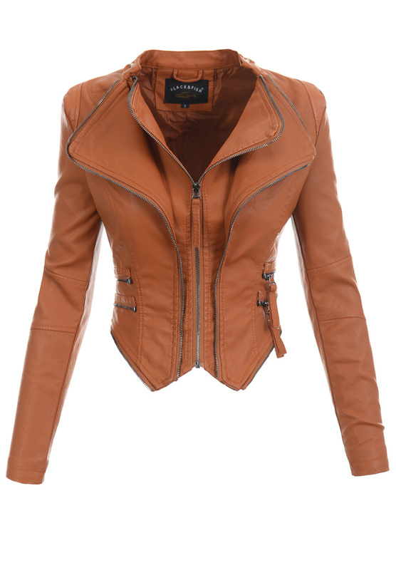 Damska Kurtka Ramoneska Catina Brązowa