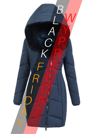 Damska Ortalionowa Kurtka Małgosia Granatowa