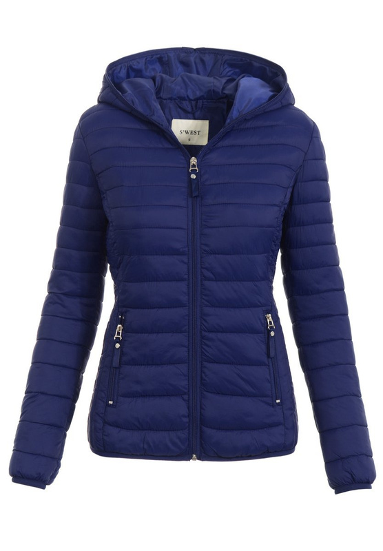 Damska Wiosenna Kurtka Celina Granatowa