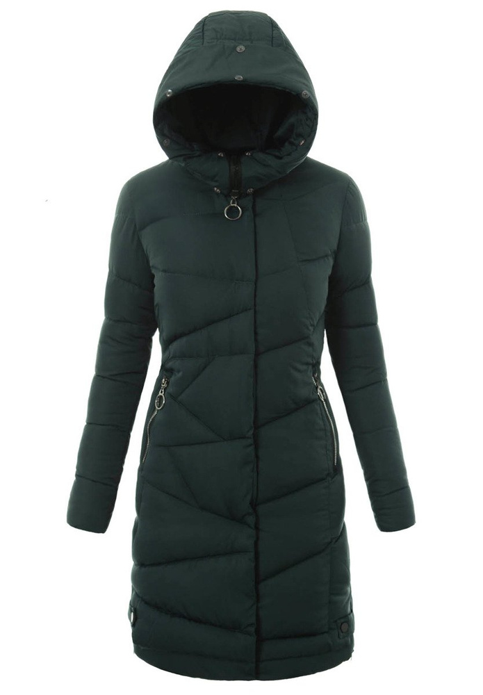 Damska Zimowa Kurtka Ortalionowa Miriam Zielona