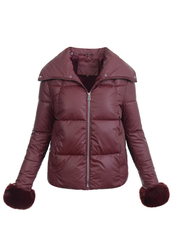 Damska Kurtka Zimowa Bogumiła Bordowa