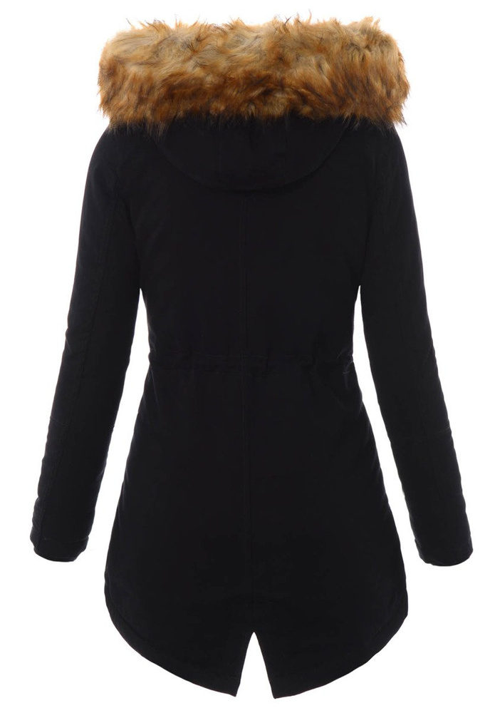 Damska Kurtka Parka Zimowa Czarna