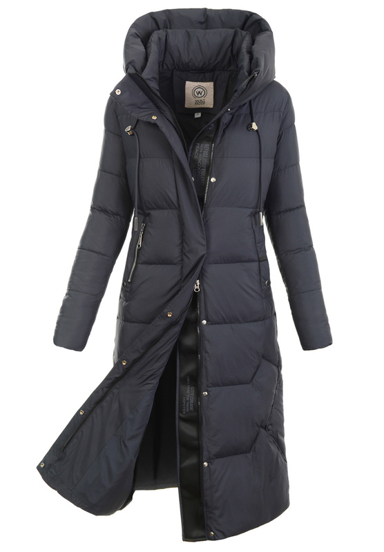 Damska Kurtka Ortalionowa Długa Luiza Granatowa