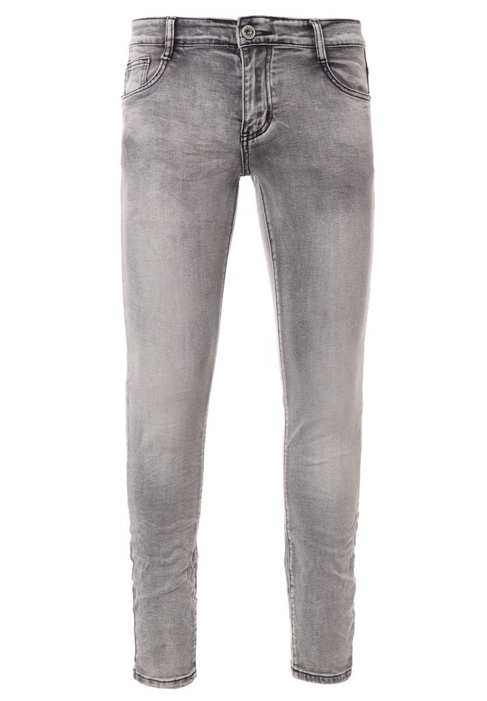 Męskie Spodnie Jeansowe Szare