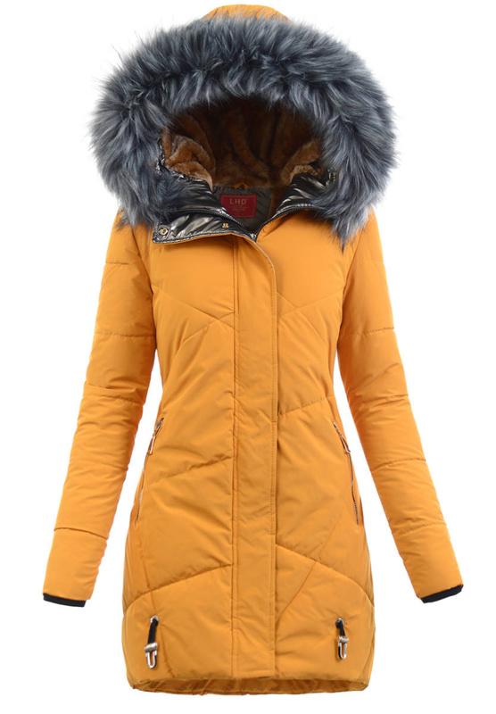 Damska Kurtka Ortalionowa Mira Camel