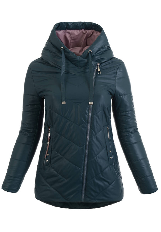 Damska Wiosenna Kurtka Ernesta Zielona