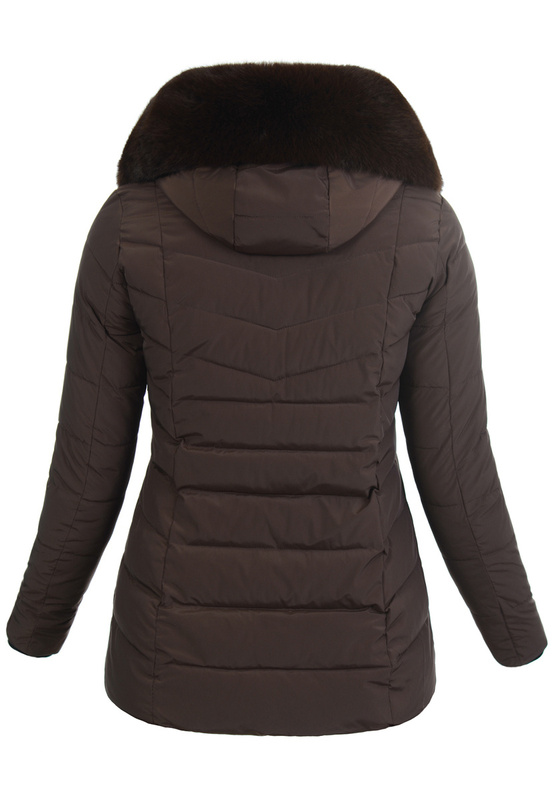 Damska Kurtka Zimowa Debora Brązowa