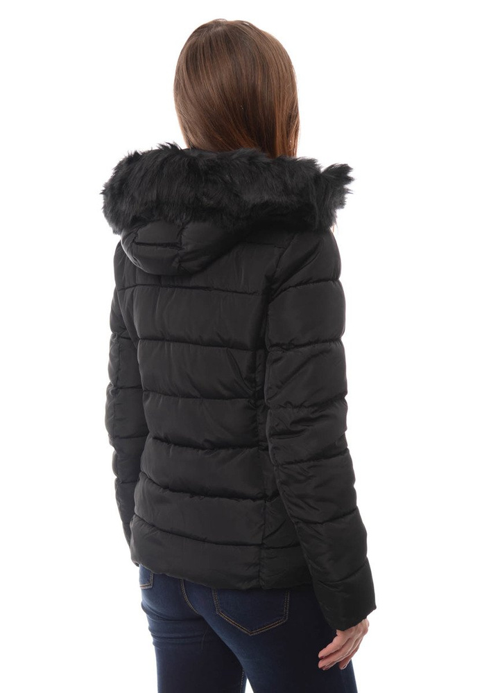Damska Zimowa Kurtka Ortalionowa Sonia Czarna
