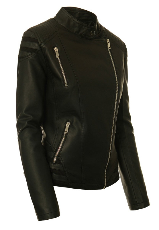 Damska Kurtka Ramoneska Ariada Czarna