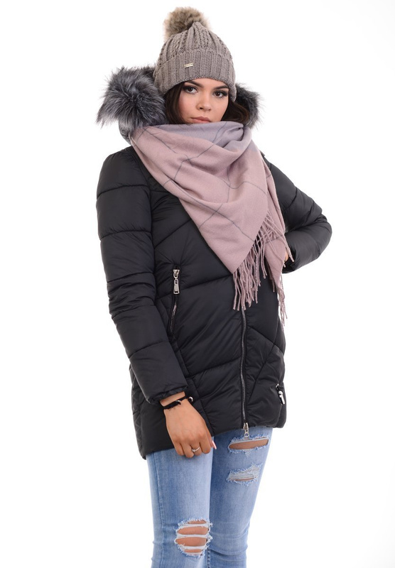 Chusta Damska Brązowo-Szary