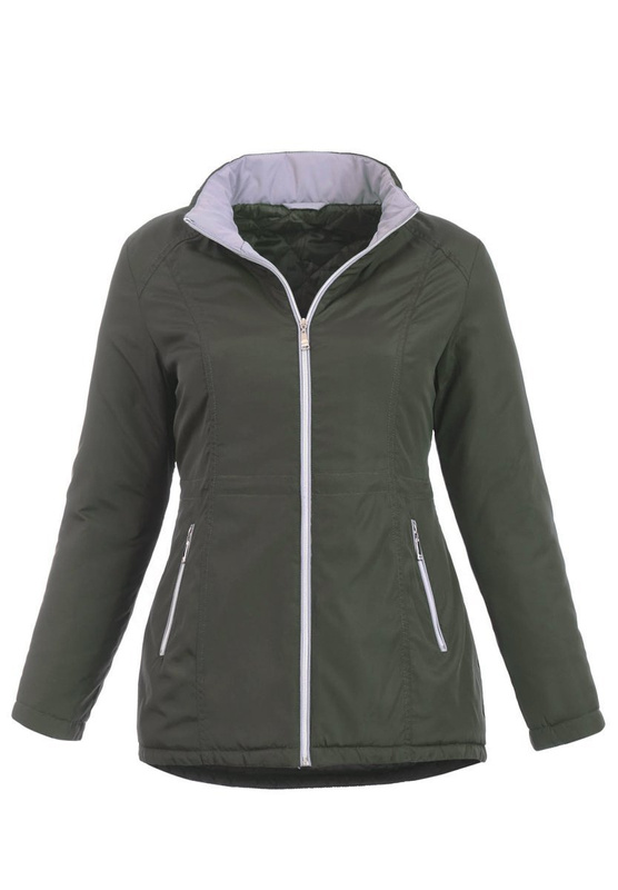 Damska Wiosenna Kurtka Marcjanna Khaki