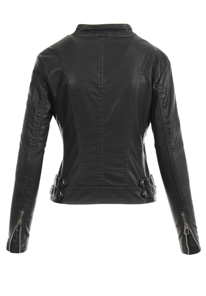 Damska Kurtka Ramoneska Ismena Czarna