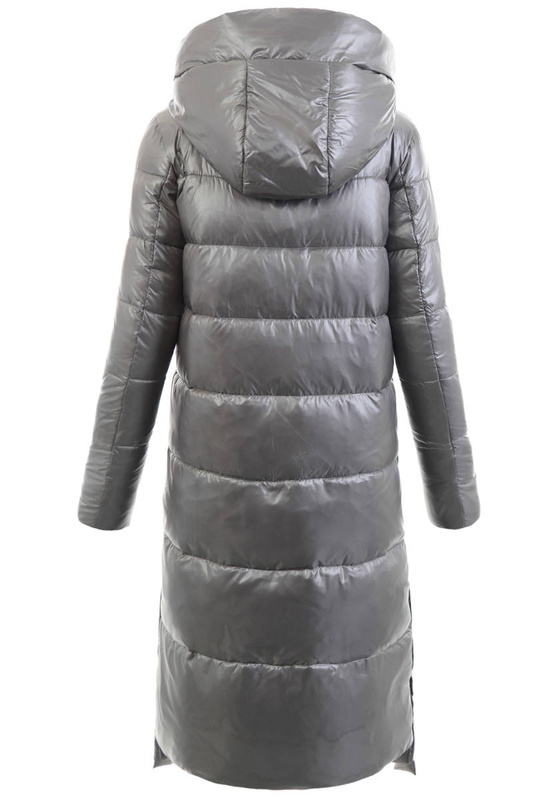 Damska Kurtka Ortalionowa Długa Narcyza Grafitowa