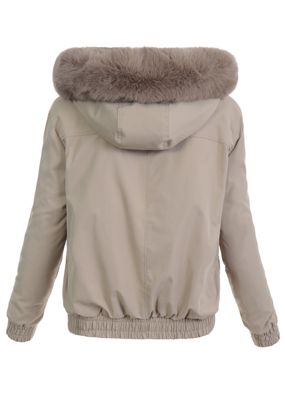 Damska Kurtka Parka Zimowa Alessia Beżowa