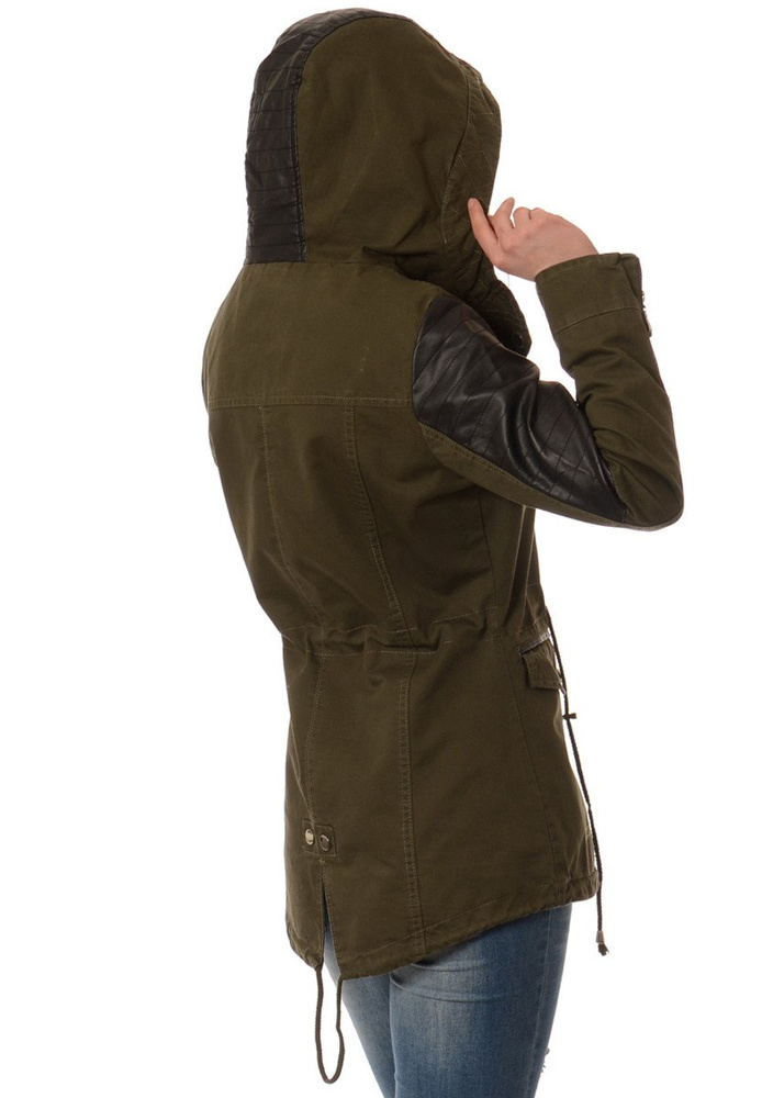 Damska Kurtka Parka Przejściowa Clarisse Zielona