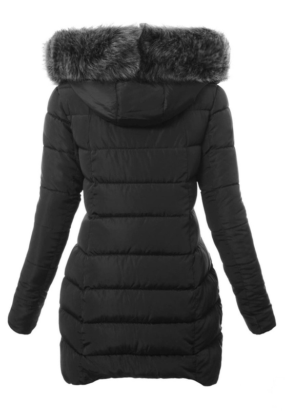 Damska Zimowa Kurtka Ortalionowa Paulina Czarna