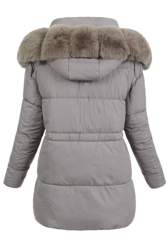 Damska Kurtka Zimowa Hortensja Brązowa