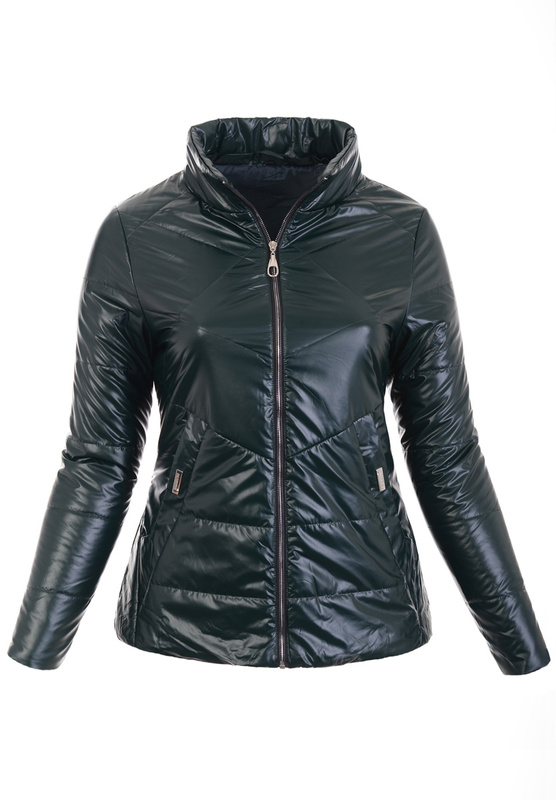 Damska Wiosenna Kurtka Dorota Ciemno Zielona