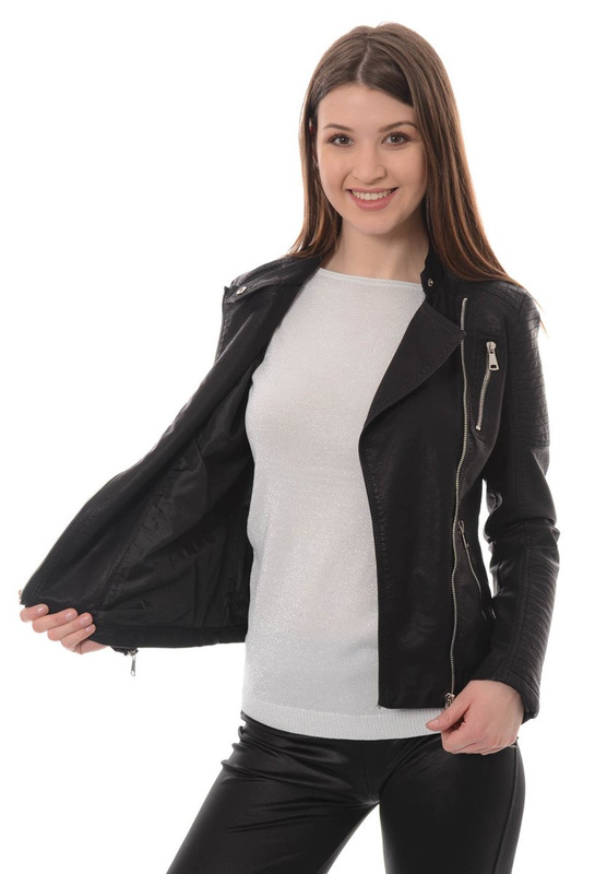 Damska Kurtka Ramoneska Czarna