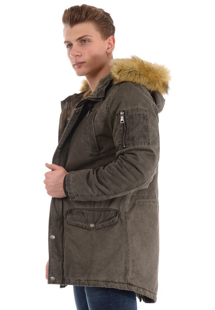 Męska Kurtka Parka Paweł Khaki