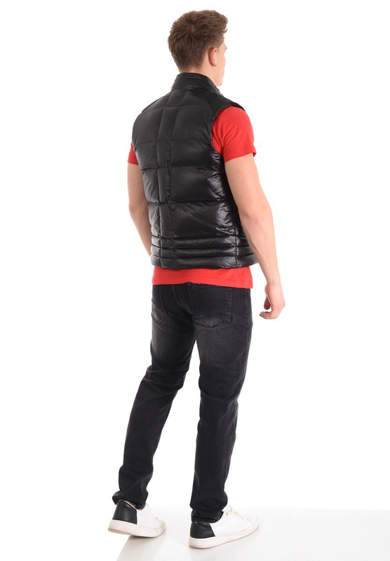 Męska Kamizelka Bezrękawnik Czarny