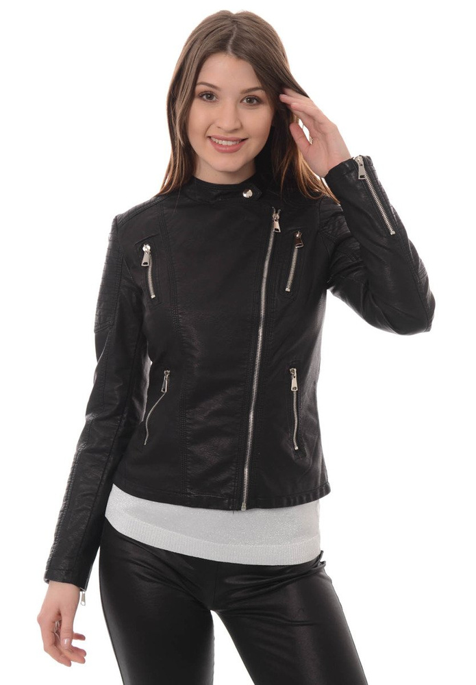 Damska Kurtka Ramoneska Czarna