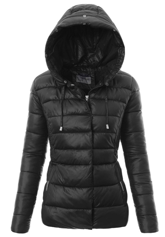 Damska Zimowa Kurtka Ortalionowa Honorata Czarna