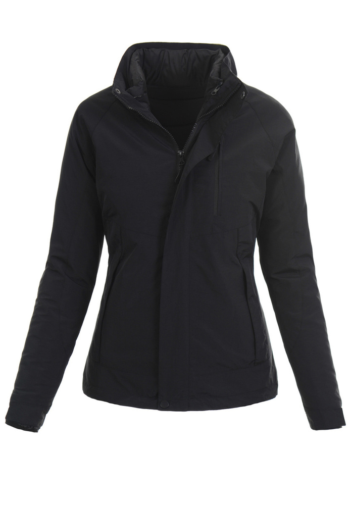 Damska Kurtka Parka Przejściowa 3w1 Estera Czarna