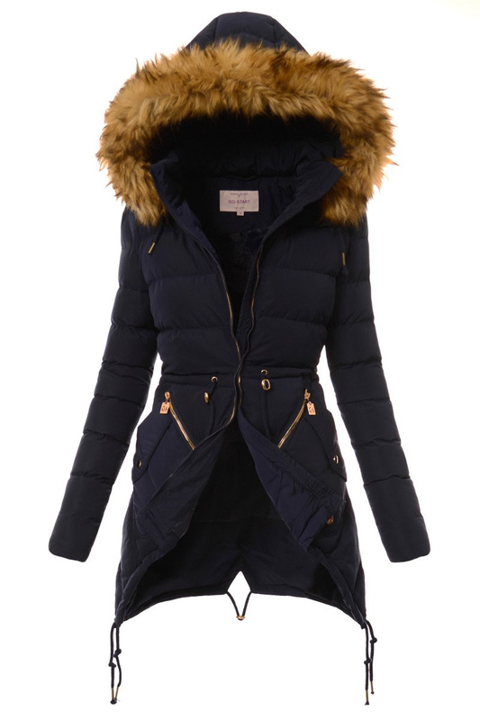 Damska Ortalionowa Kurtka Agnes Granatowa