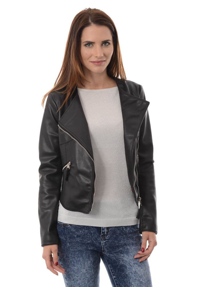 Damska Kurtka Ramoneska Czarna