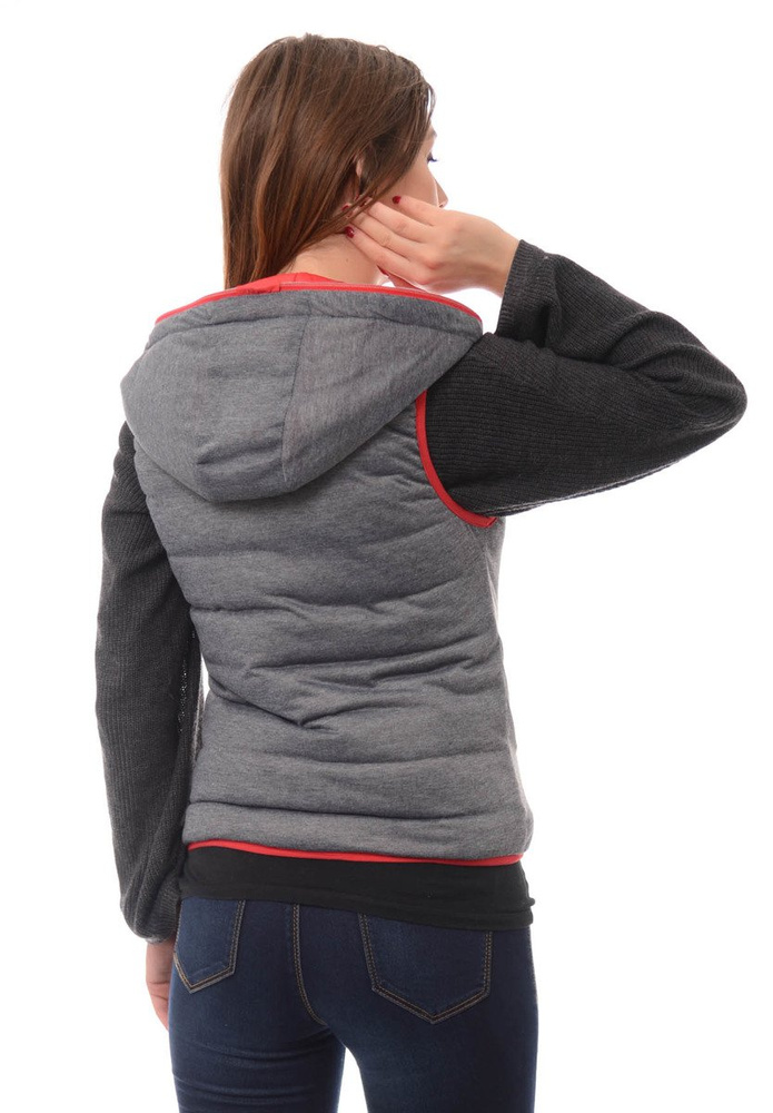 Damska Kamizelka Bezrękawnik Ines Czerwony