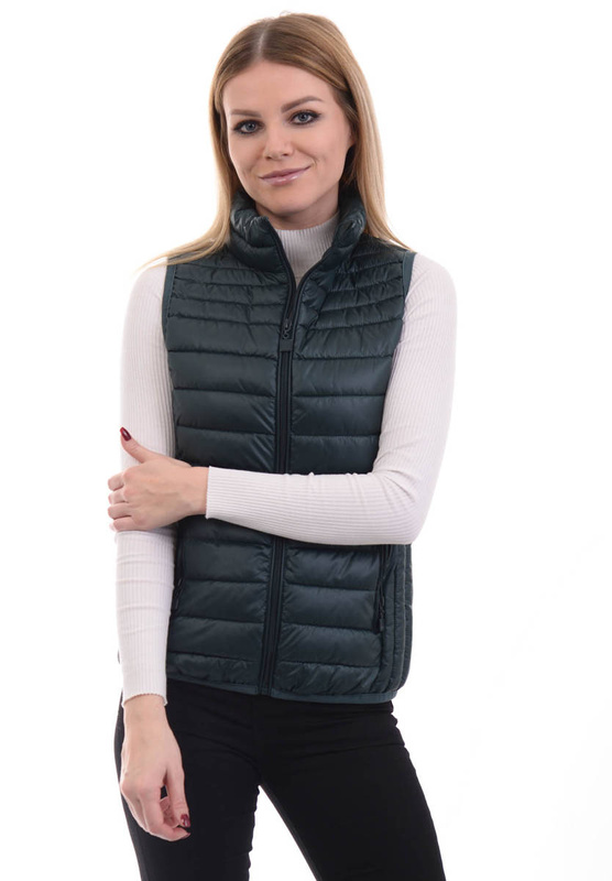 Damska Kamizelka Bezrękawnik Lilianna Zielony