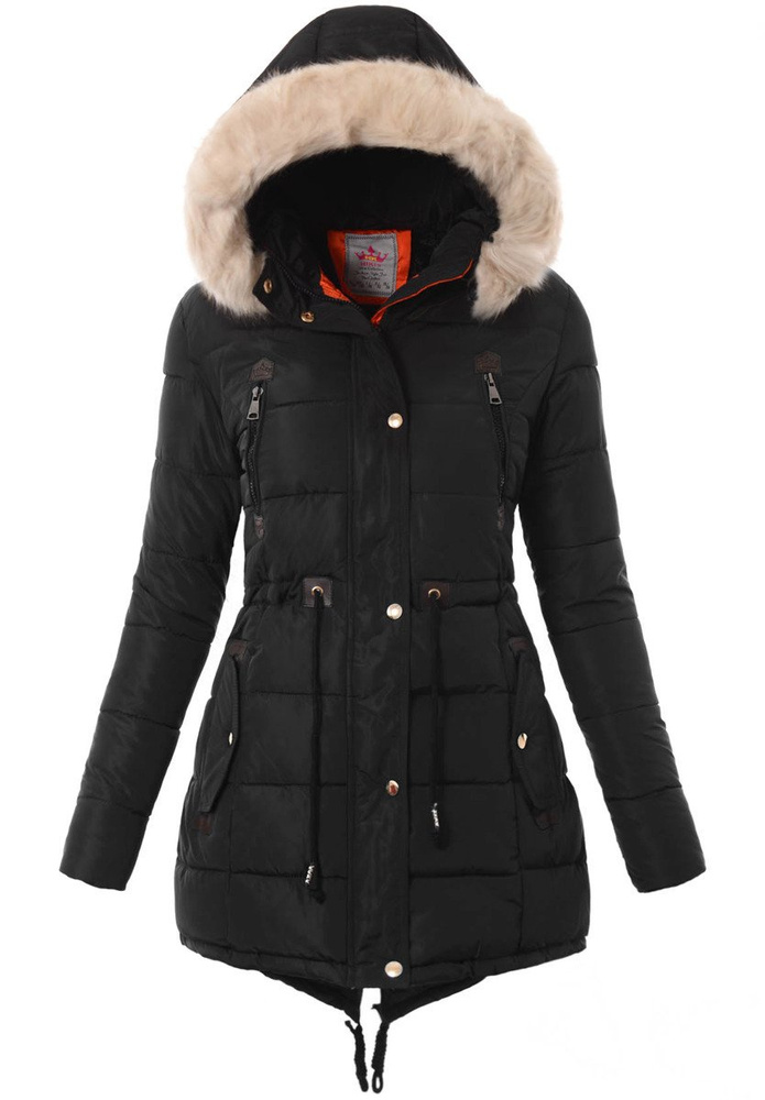 Damska Zimowa Kurtka Ortalionowa Loretta Czarna