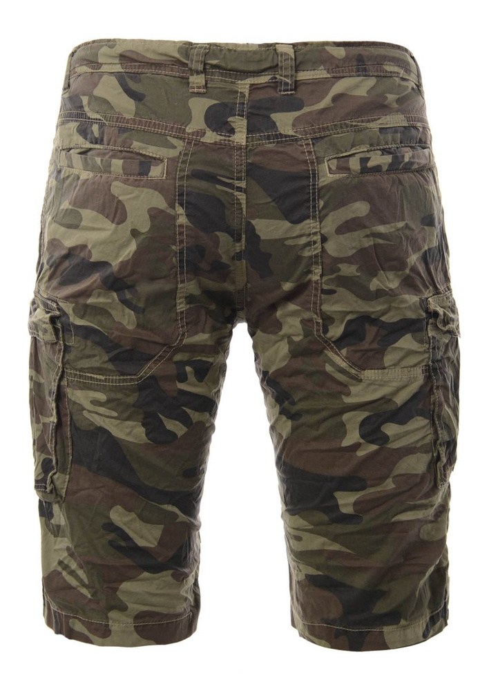 Męskie Spodenki Krótkie Bojówki Moro Zielone