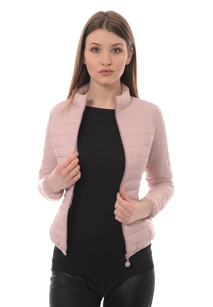 Damska Wiosenna Kurtka Różowa