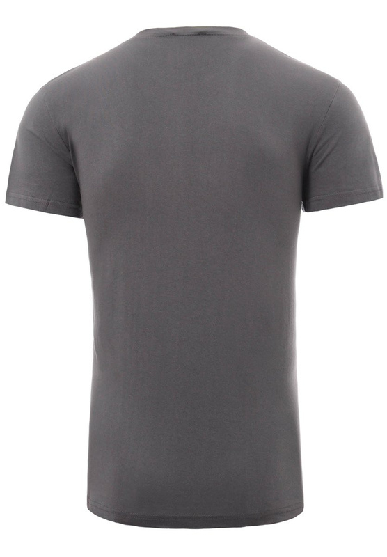 Męska Koszulka T-Shirt Nadruk NEW YRK CTY Szara