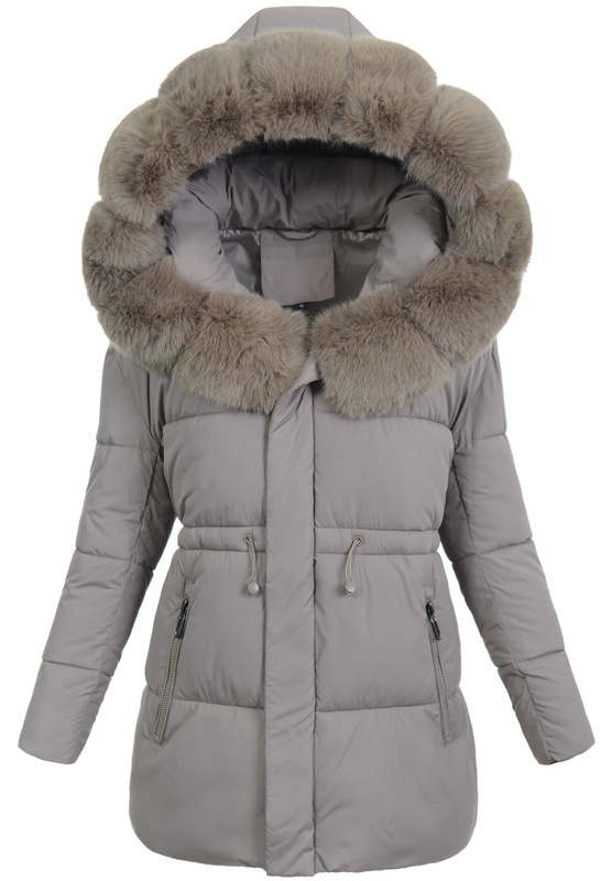 Damska Kurtka Zimowa Hortensja Brązowa