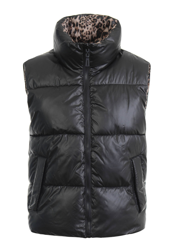 Damska Kamizelka Bezrękawnik Dwustronny Daria Czarny