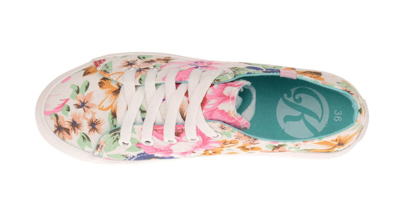 Trampki Tenisówki Creepersy Kylie Kwieciste