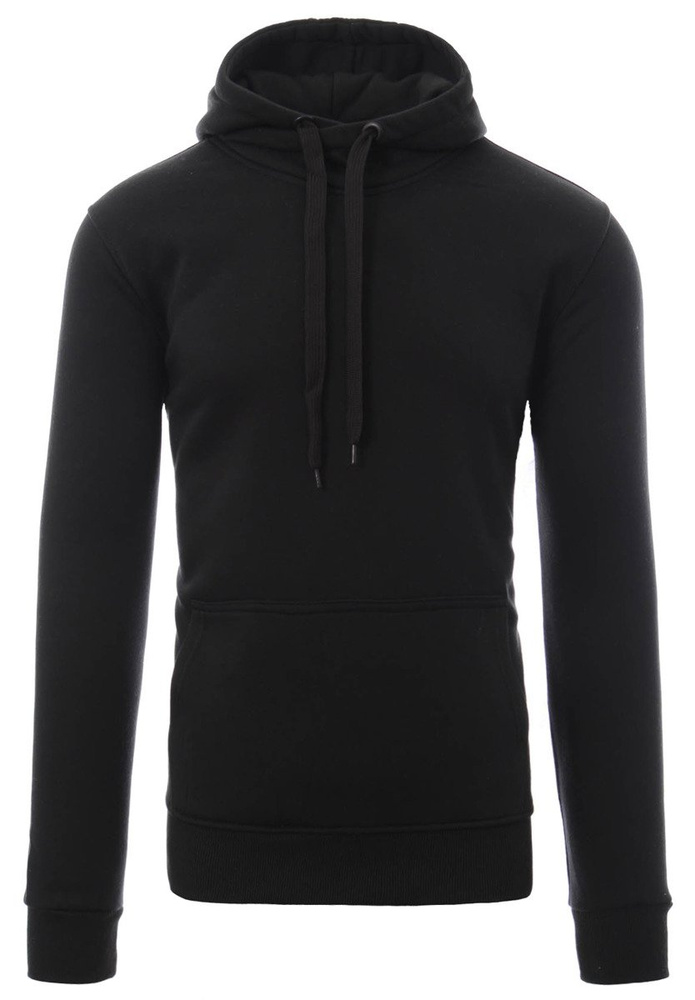 Męska Bluza Bawełniana Z Kapturem Czarna