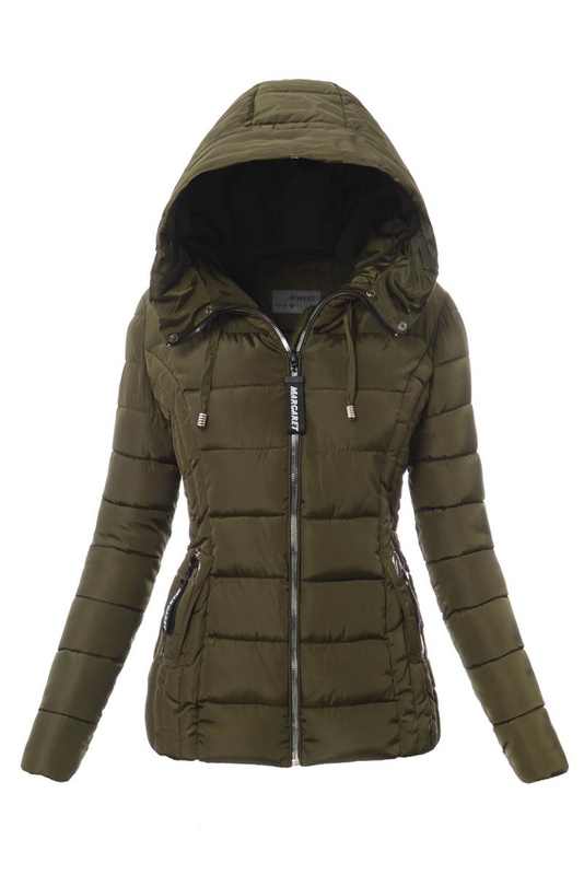 Damska Zimowa Kurtka Ortalionowa Margaret Zielona
