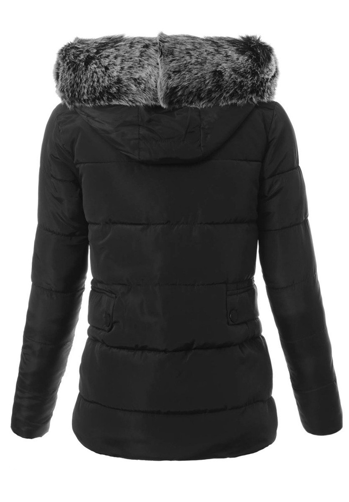 Damska Zimowa Kurtka Ortalionowa Czarna