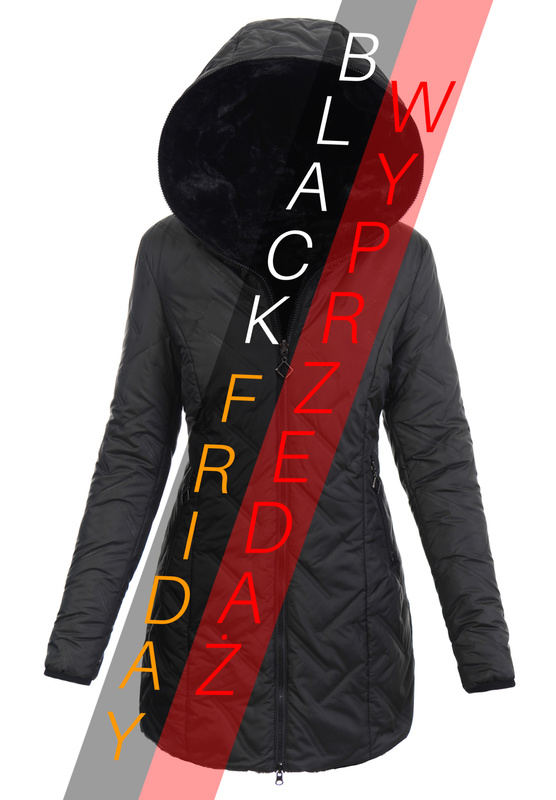 Damska Kurtka Dwustronna Zimowa Damiana Czarna