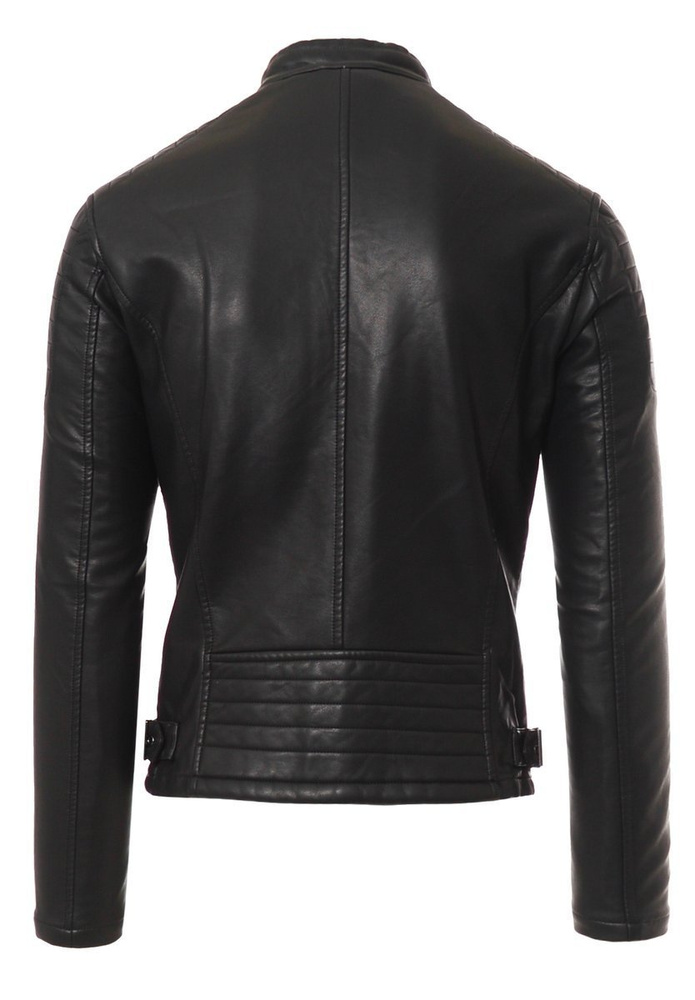 Męska Kurtka Skórzana Czarna