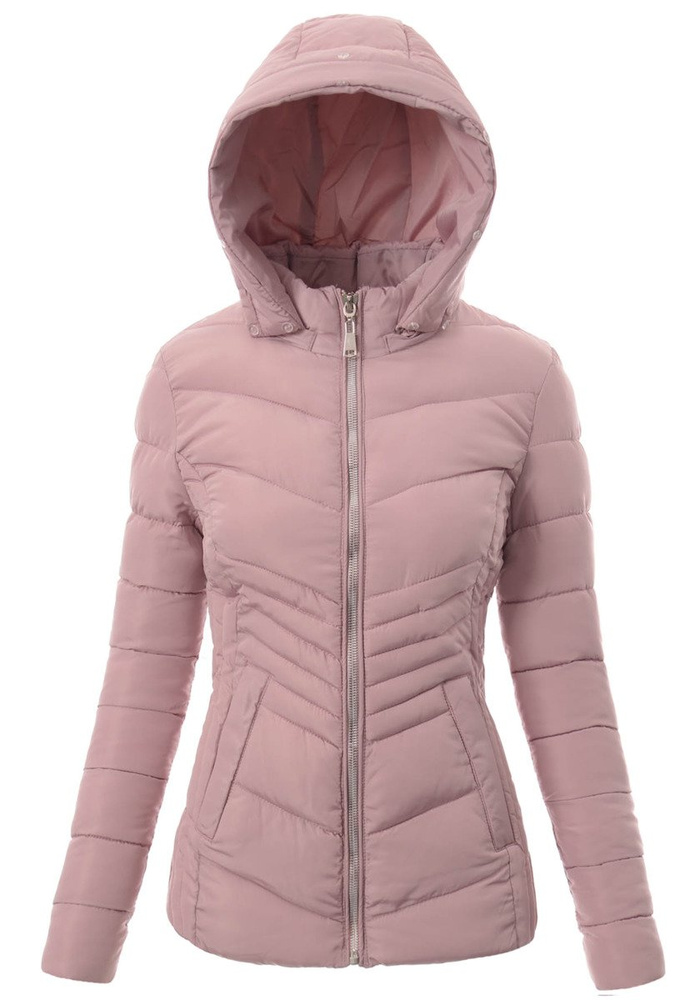 Damska Zimowa Kurtka Ortalionowa Różowa